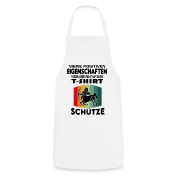 Geburtstag Sternzeichen Retro Schütze - Kochschürze - Weiß - Vorne - AI Model Male 185 dark (185cm)