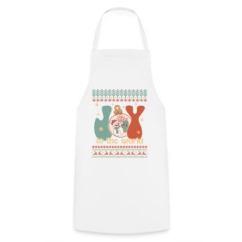 Pull de Noël moche - Tablier de cuisine - blanc - Devant - AI Model Male 185 dark (185cm)