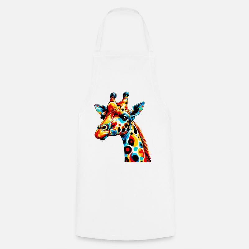 Giraffe - Kochschürze - Weiß