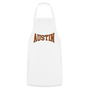 Austin - Tablier de cuisine - blanc - Devant - AI Model Male 185 dark (185cm)
