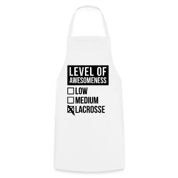 Lacrosse - Cooking Apron - white - Front - AI Model Male 185 dark (185cm)