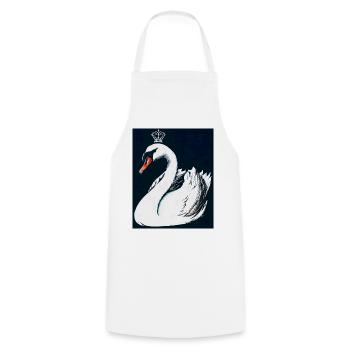 Swan - Cooking Apron - white - Front - AI Model Male 185 dark (185cm)