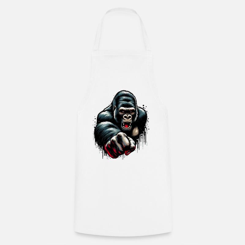Gorille - Tablier de cuisine - blanc