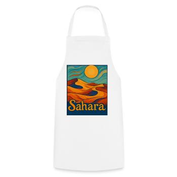 Sahara Desert Dream - Cooking Apron - white - Front - AI Model Male 185 dark (185cm)