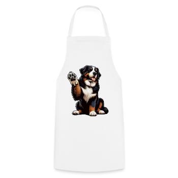 Berner Sennenhund Sennenhunde Sennen Besitzer - Kochschürze - Weiß - Vorne - AI Model Male 185 dark (185cm)