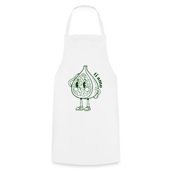 Fig Leaf - Cooking Apron - white - Front - AI Model Male 185 dark (185cm)