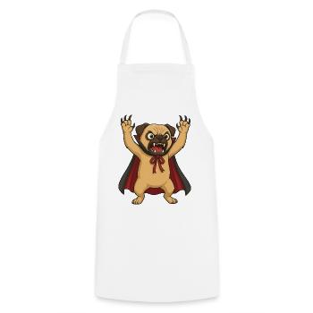 Funny Halloween sloth as a vampire monster - Cooking Apron - white - Front - AI Model Male 185 dark (185cm)