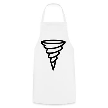 tornado - Cooking Apron - white - Front - AI Model Male 185 dark (185cm)