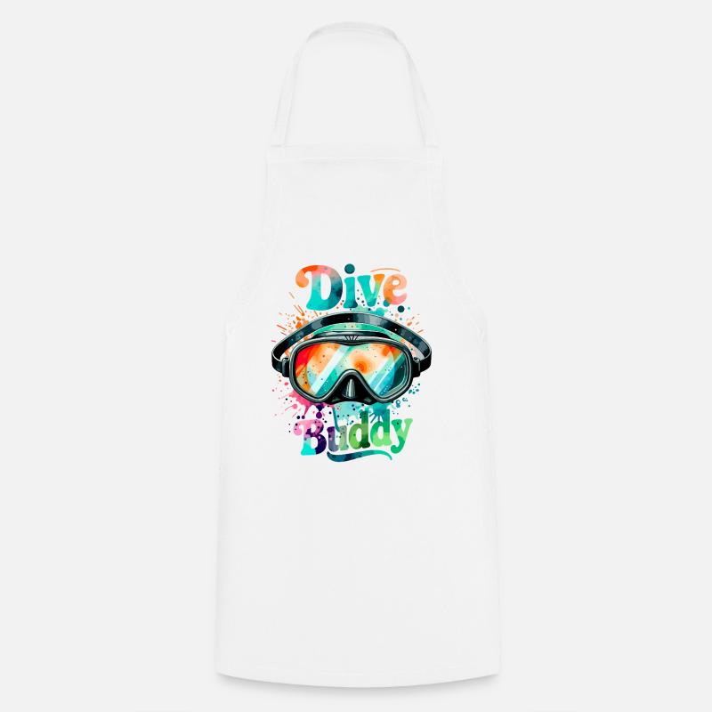 Dive Buddy Diving Goggles - Cooking Apron - white