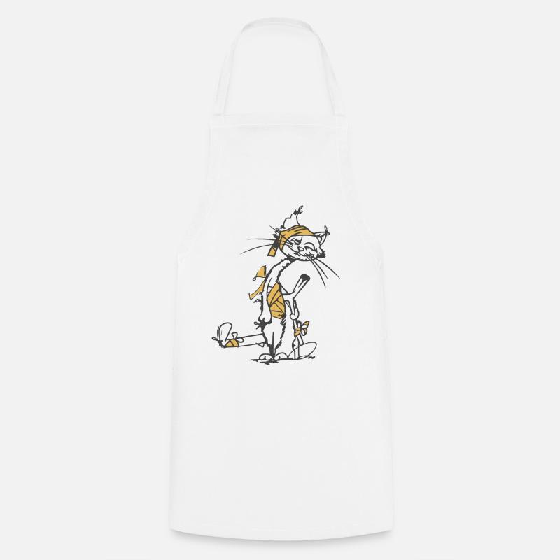 Resilient_Cat - Kochschürze - Weiß