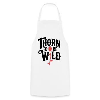 Rose deer - Cooking Apron - white - Front - AI Model Male 185 dark (185cm)
