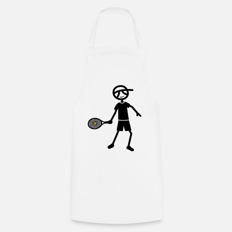 Tennis forehand - Cooking Apron - white
