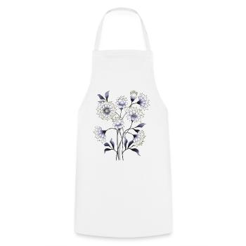 Fleur - Tablier de cuisine - blanc - Devant - AI Model Male 185 dark (185cm)