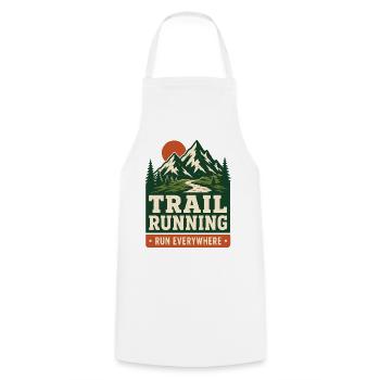 Trail Running - Run Everywhere - Cooking Apron - white - Front - AI Model Male 185 dark (185cm)
