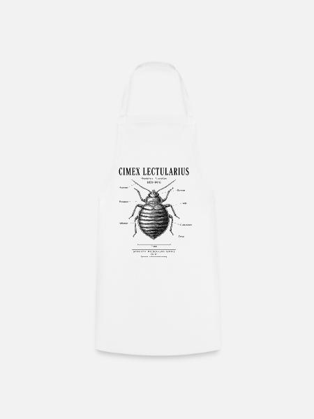 Bed Bug – Domestic Microfauna No. 02 - Kochschürze - Weiß
