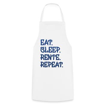 Eat Sleep Repeat Pension - Tablier de cuisine - blanc - Devant - AI Model Male 185 dark (185cm)