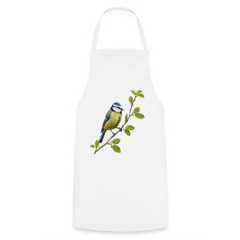 Bleu - Tablier de cuisine - blanc - Devant - AI Model Male 185 dark (185cm)