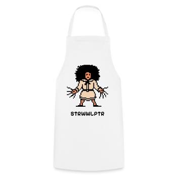 Der 8-bit Struwwelpeter - Kochschürze - Weiß - Vorne - AI Model Male 185 dark (185cm)