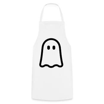 Geist - Kochschürze - Weiß - Vorne - AI Model Male 185 dark (185cm)