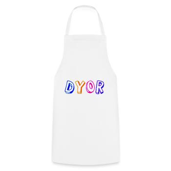Dyor Bleu Orange - Tablier de cuisine - blanc - Devant - AI Model Male 185 dark (185cm)