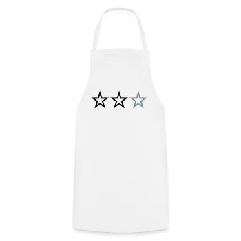3 ÉTOILES - Tablier de cuisine - blanc - Devant - AI Model Male 185 dark (185cm)