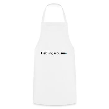 Lieblingscousin bester Cousin Welt Spruch Geschenk - Kochschürze - Weiß - Vorne - AI Model Male 185 dark (185cm)