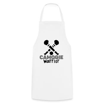 Camogie Krieger. - Kochschürze - Weiß - Vorne - AI Model Male 185 dark (185cm)