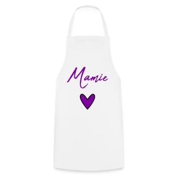 GRANNY. MOTHER'S DAY. HAPPY BIRTHDAY GRANDMA. I LOVE YOU - Cooking Apron - white - Front - AI Model Male 185 dark (185cm)
