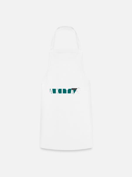 Akita Inu Design - Kochschürze - Weiß