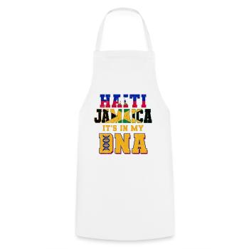 Haiti Haitian Jamaica Combination I Gift - Cooking Apron - white - Front - AI Model Male 185 dark (185cm)