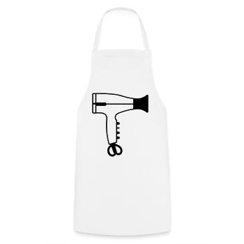 Hair dryer - Cooking Apron - white - Front - AI Model Male 185 dark (185cm)