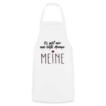 My Best Mom Mother Mother's Day Saying Gift - Cooking Apron - white - Front - AI Model Male 185 dark (185cm)