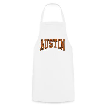Austin - Tablier de cuisine - blanc - Devant - AI Model Male 185 dark (185cm)