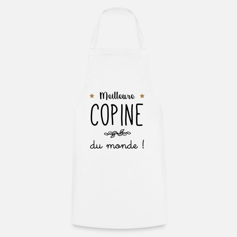 meilleure copine du monde - Tablier de cuisine - blanc