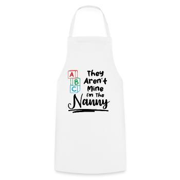 Babysitter They Aren't Mine I'm The Nanny Gift - Cooking Apron - white - Front - AI Model Male 185 dark (185cm)