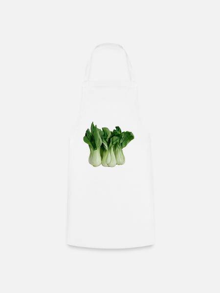 Pak Choi, Chinakohl,Gemüse - Kochschürze - Weiß