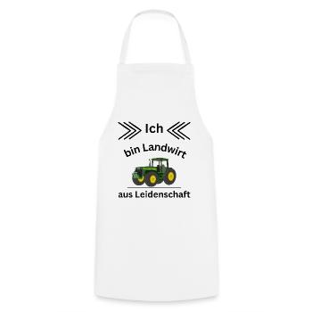 Ich bin Landwirt aus Leidenschaft - Kochschürze - Weiß - Vorne - AI Model Male 185 dark (185cm)