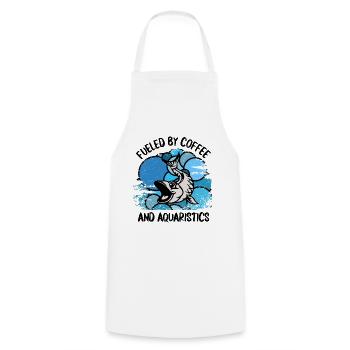 Aquarium Aquarists Fish Ornamental fish Aquaristics - Cooking Apron - white - Front - AI Model Male 185 dark (185cm)