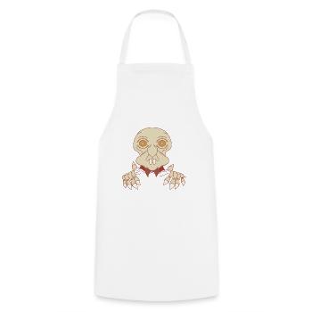 HOU - Tablier de cuisine - blanc - Devant - AI Model Male 185 dark (185cm)
