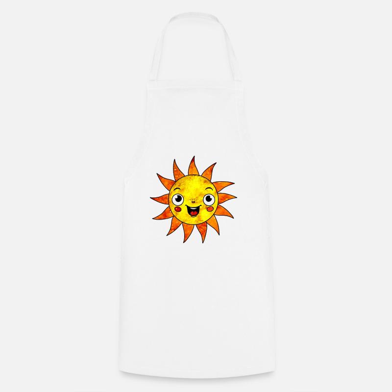 Soleil cosmique - Tablier de cuisine - blanc