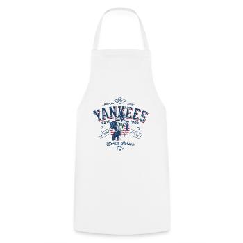 Yankees world series NYC V2 - Cooking Apron - white - Front - AI Model Male 185 dark (185cm)