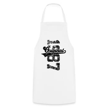 39E ANNIVERSAIRE ORIGINAL 1987 - Tablier de cuisine - blanc - Devant - AI Model Male 185 dark (185cm)