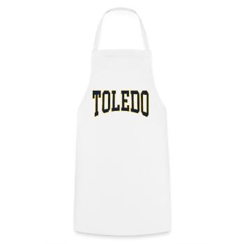 Toledo - Kochschürze - Weiß - Vorne - AI Model Male 185 dark (185cm)