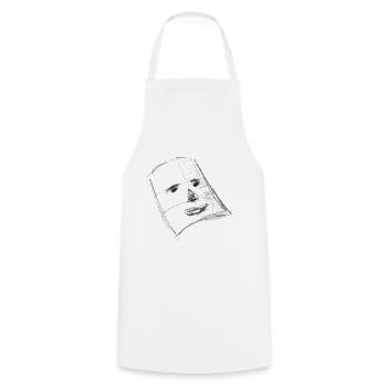 Mask for Bright - Cooking Apron - white - Front - AI Model Male 185 dark (185cm)