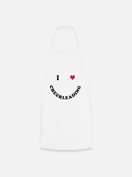 I love Cheerleading - Tablier de cuisine - blanc