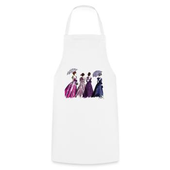 arlésienne umbrella - Cooking Apron - white - Front - AI Model Male 185 dark (185cm)