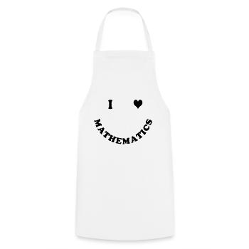 mathematics - Cooking Apron - white - Front - AI Model Male 185 dark (185cm)