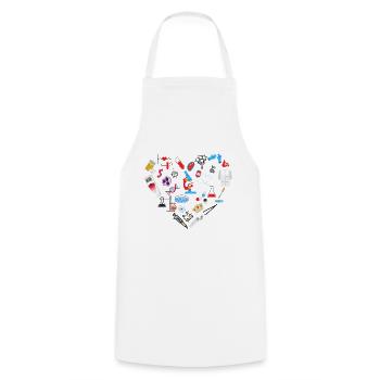 Labor Love BMA MTA - Cooking Apron - white - Front - AI Model Male 185 dark (185cm)