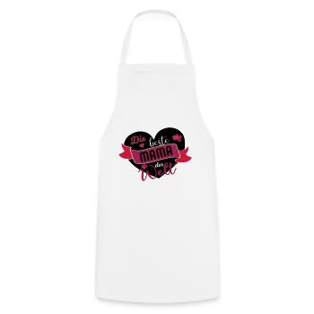 Beste Mama der Welt Supermama Spruch Geschenk - Kochschürze - Weiß - Vorne - AI Model Male 185 dark (185cm)
