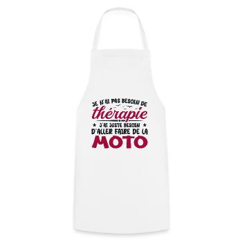 Biker Need to Ride Motorcycle Humor Gift - Cooking Apron - white - Front - AI Model Male 185 dark (185cm)